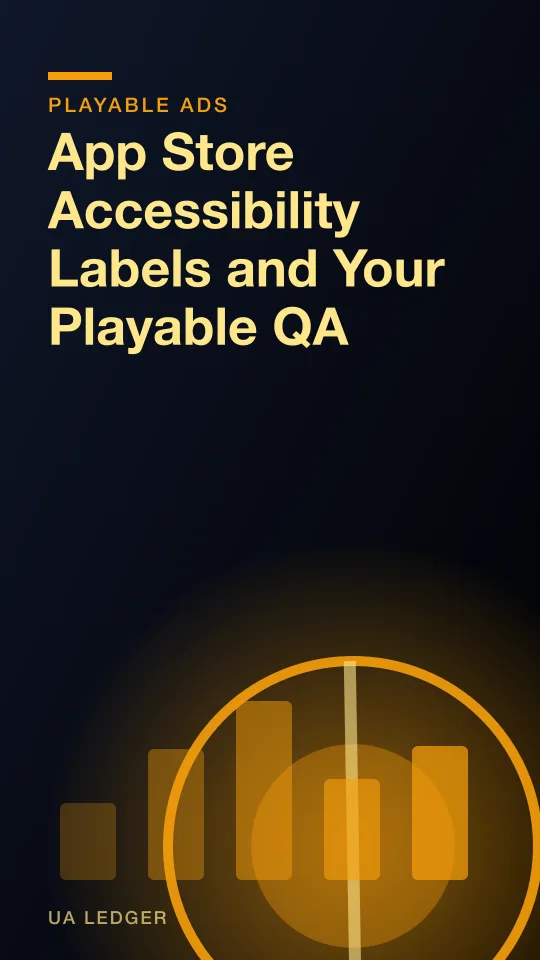 Abstract checklist with an accessibility icon highlighted