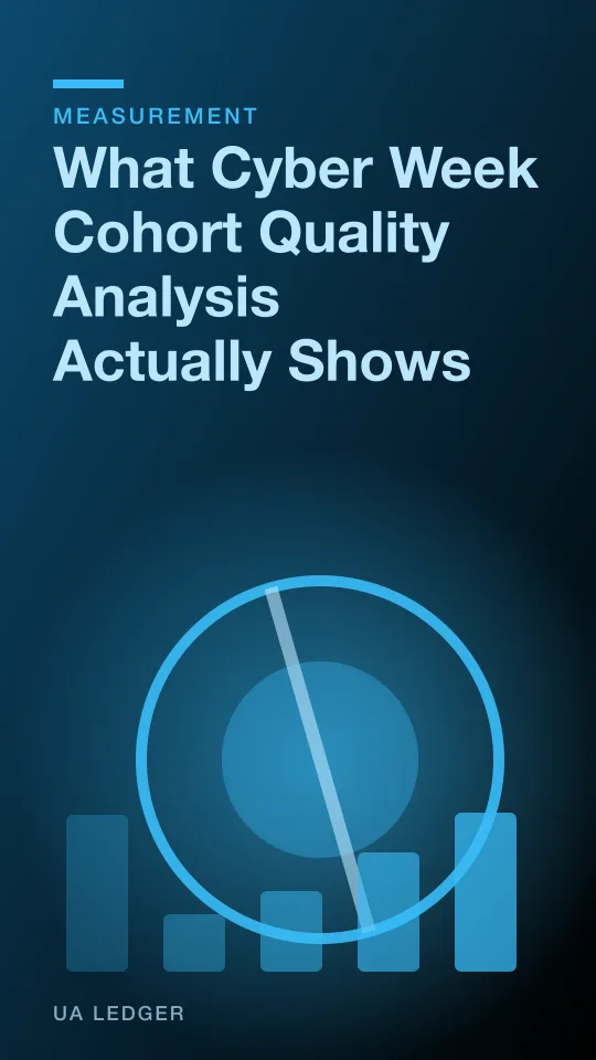 Abstract editorial illustration of two overlapping cohort curves diverging around a calendar spike