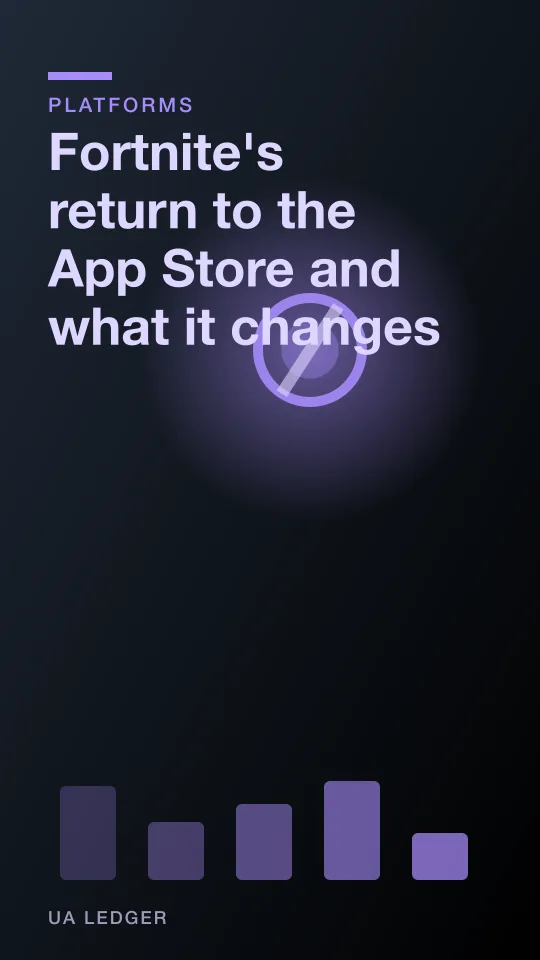 Abstract illustration of a single door reopening in a wall of app store icons