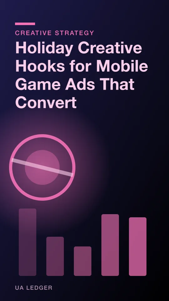 Abstract illustration of gift-wrapped game icons arranged like a hook curve