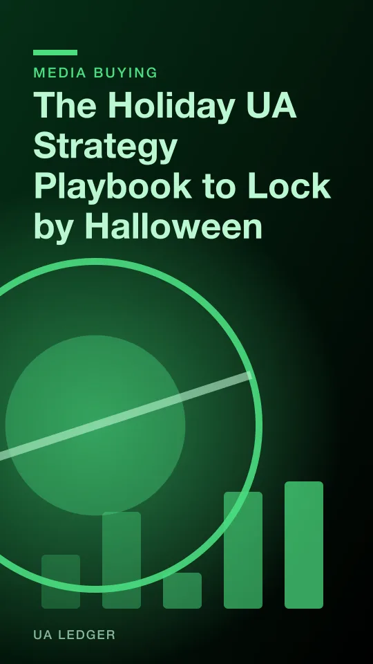 Abstract illustration of a calendar page turning to lock a set of holiday campaign icons in place