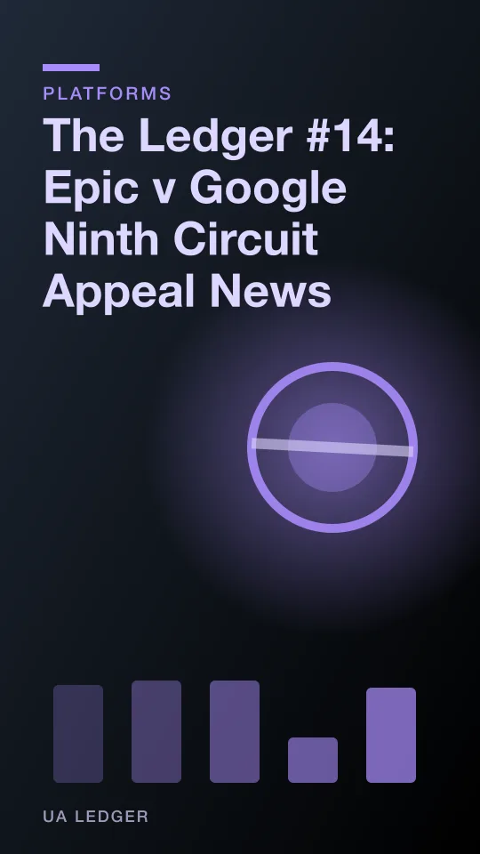 A simple ticker tape motif with four short entries, rendered in flat editorial style