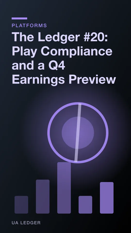 Abstract illustration of a ledger page split between a compliance icon and an earnings calendar
