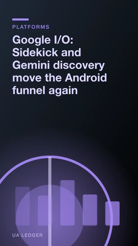 A phone screen with a translucent assistant panel floating over a game interface