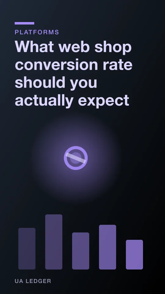 Abstract illustration of a funnel splitting between an app icon and a browser window