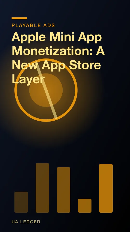 Abstract editorial illustration of small app icons nested inside a larger app frame