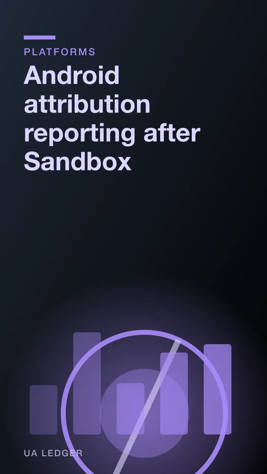 A stylised Android robot icon partially obscured behind a translucent privacy shield