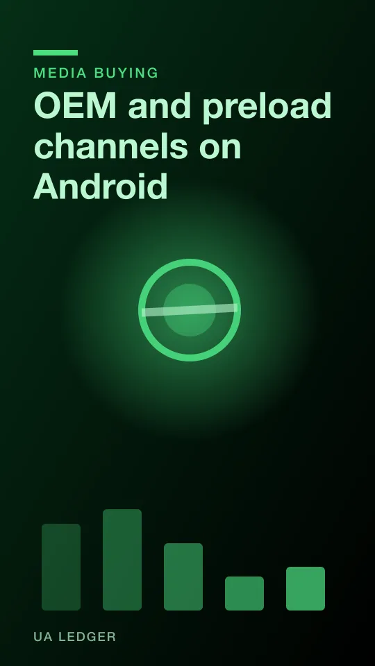 A stack of smartphone silhouettes with app icons pre-arranged on each screen