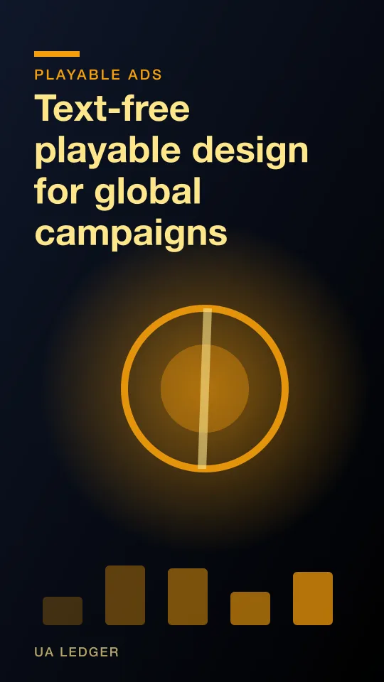 Text-free playable design for global campaigns