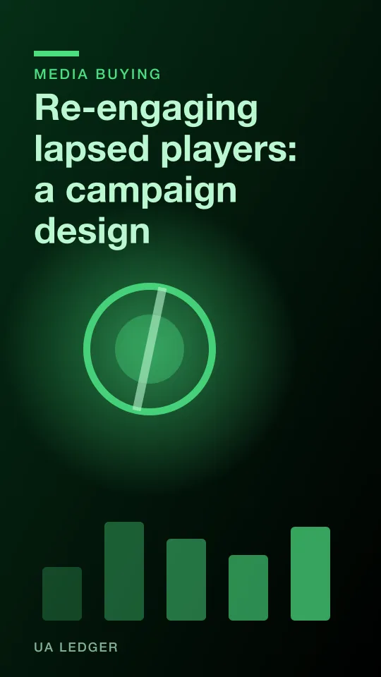A fading player icon reconnected to a game interface by a dotted return path