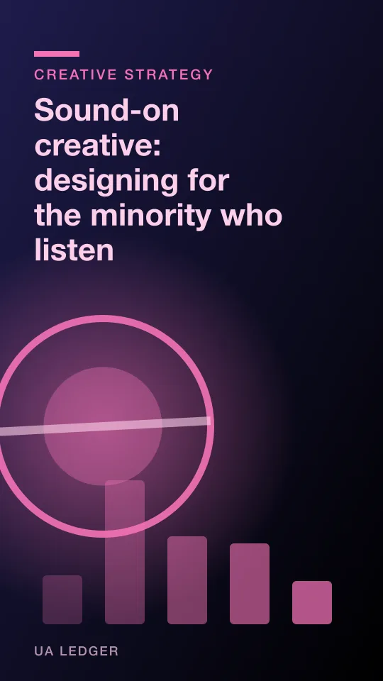 A speaker icon half greyed-out beside a fully coloured waveform, split down the middle
