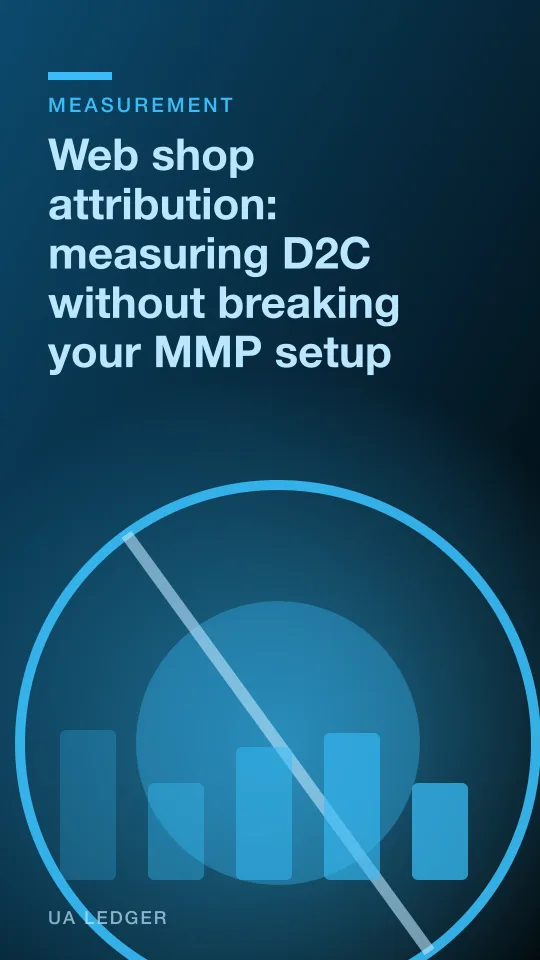 Two separate data streams, one from an app icon and one from a browser window, converging into a single funnel