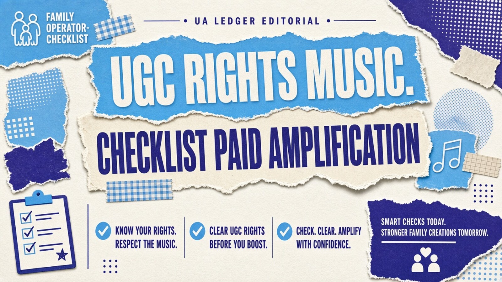 UGC rights and music checklist before paid amplification