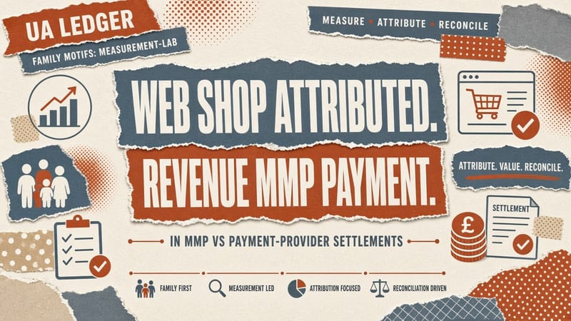 Web-shop attributed revenue in MMP vs payment-provider settlements